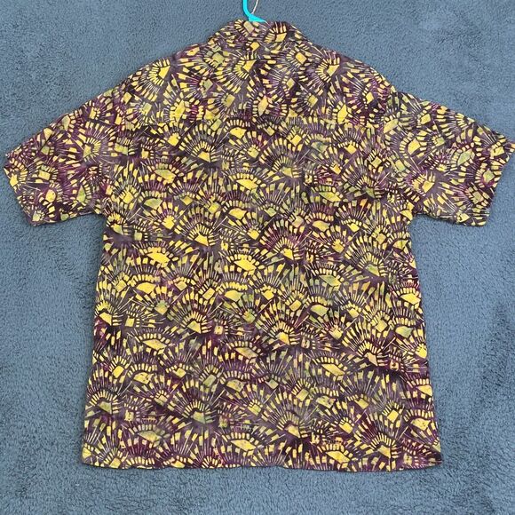 Tropical Tantrum Hawaiian Shirt XL Men’s Button Up Batik All Over Print Vintage - Picture 13 of 13
